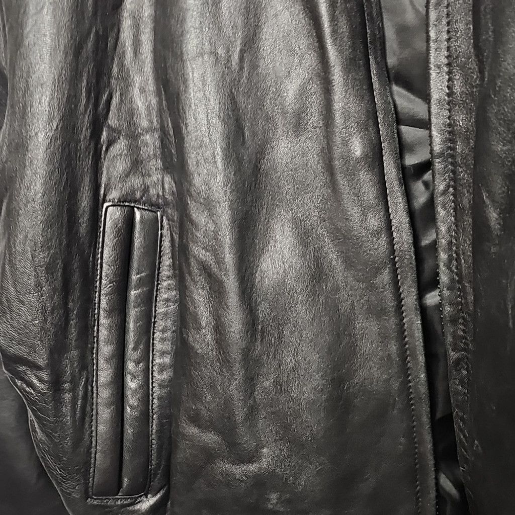 The Unbranded Brand J. Park Collection Black Geniune 100% Lamb Leather Jacket L Size US L / EU 52-54 / 3 - 4 Thumbnail