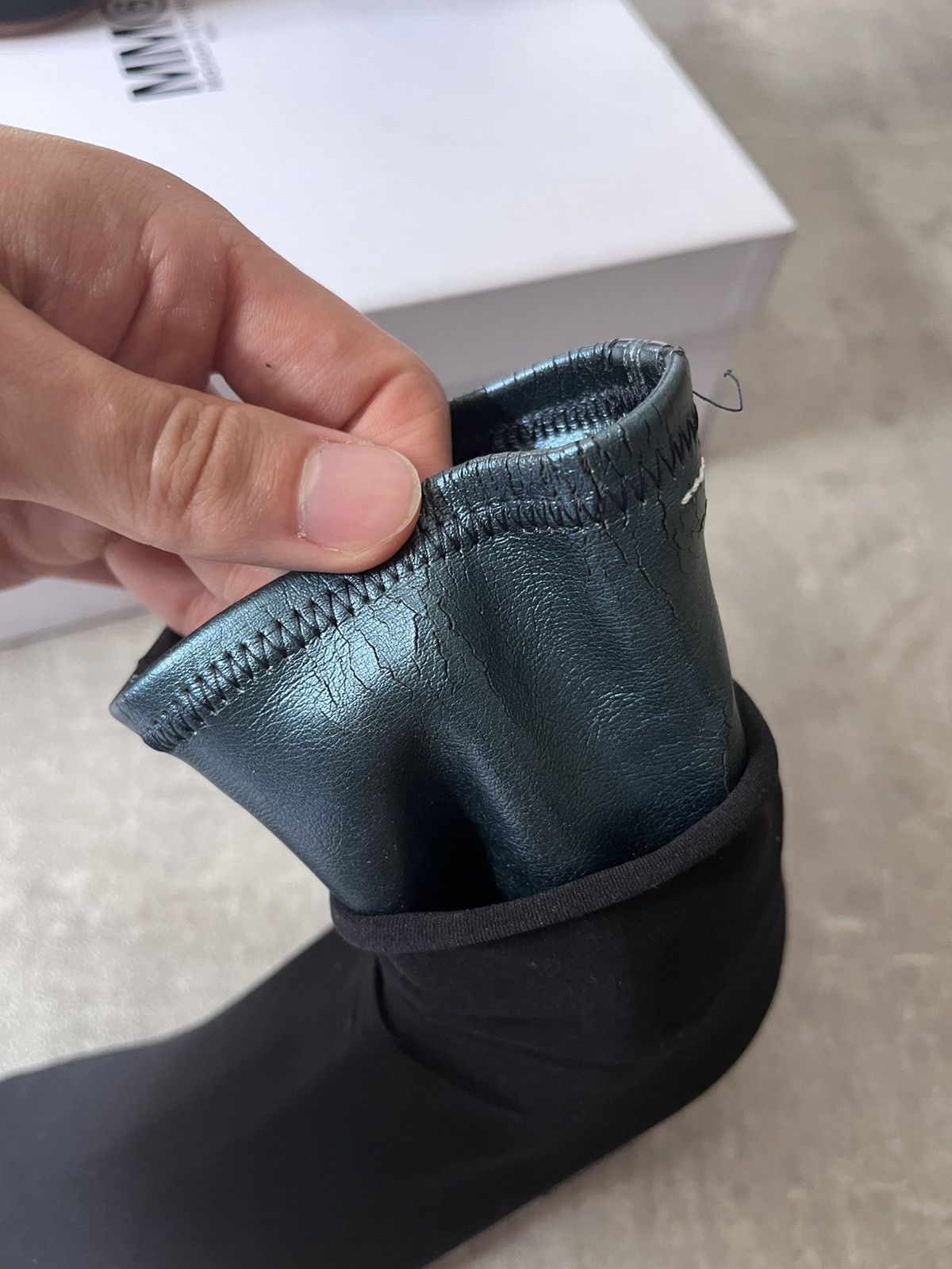 Maison Margiela Maison Margiela MM6 Faux Leather Socks Ankle heels Size US 9 / IT 39 - 9 Thumbnail