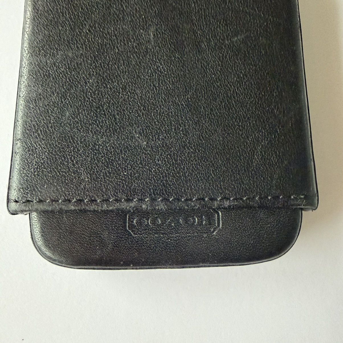 Coach Coach Black Leather Slide Structured Business Card Holder Size ONE SIZE - 3 Thumbnail