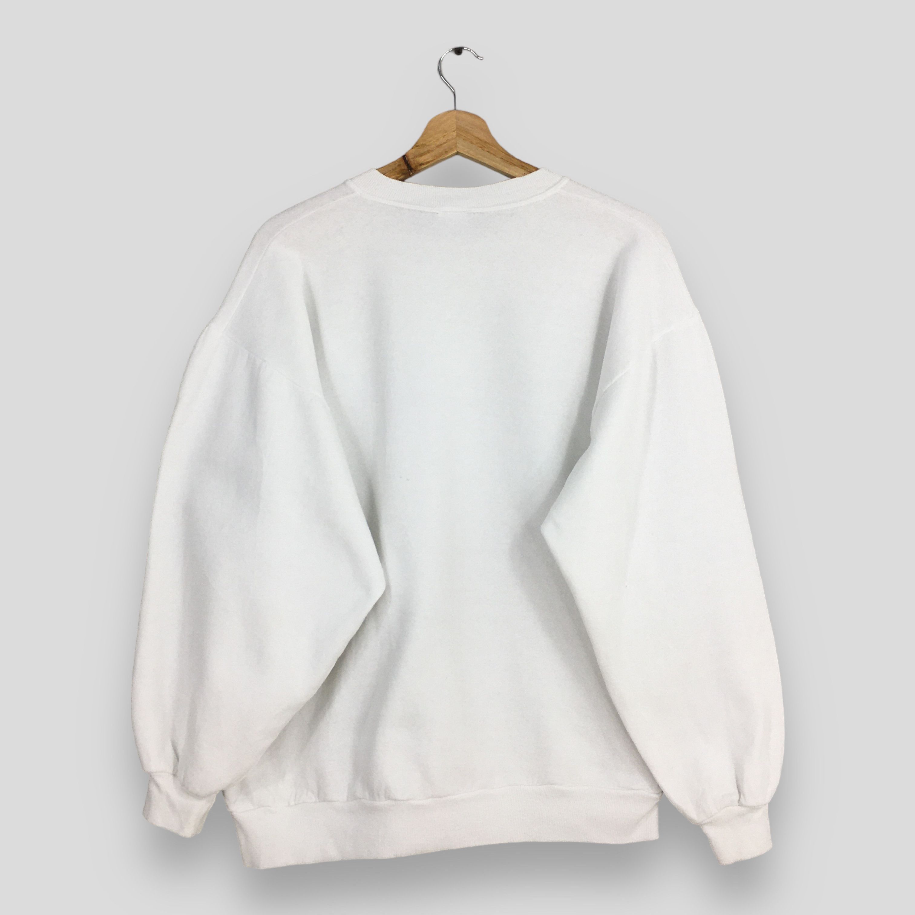 Habitat × Jerzees Vintage 90s Alaska Snowy Owl White Sweatshirt Large Size US L / EU 52-54 / 3 - 7 Thumbnail