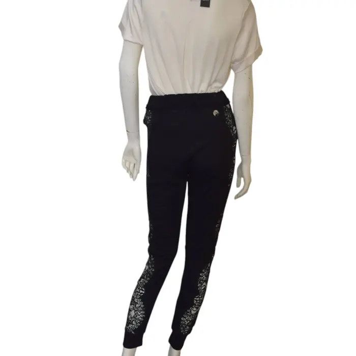 Philipp Plein Philipp Plein Couture Black Cotton Trousers Size 25" / US 0 / IT 36 - 3 Thumbnail