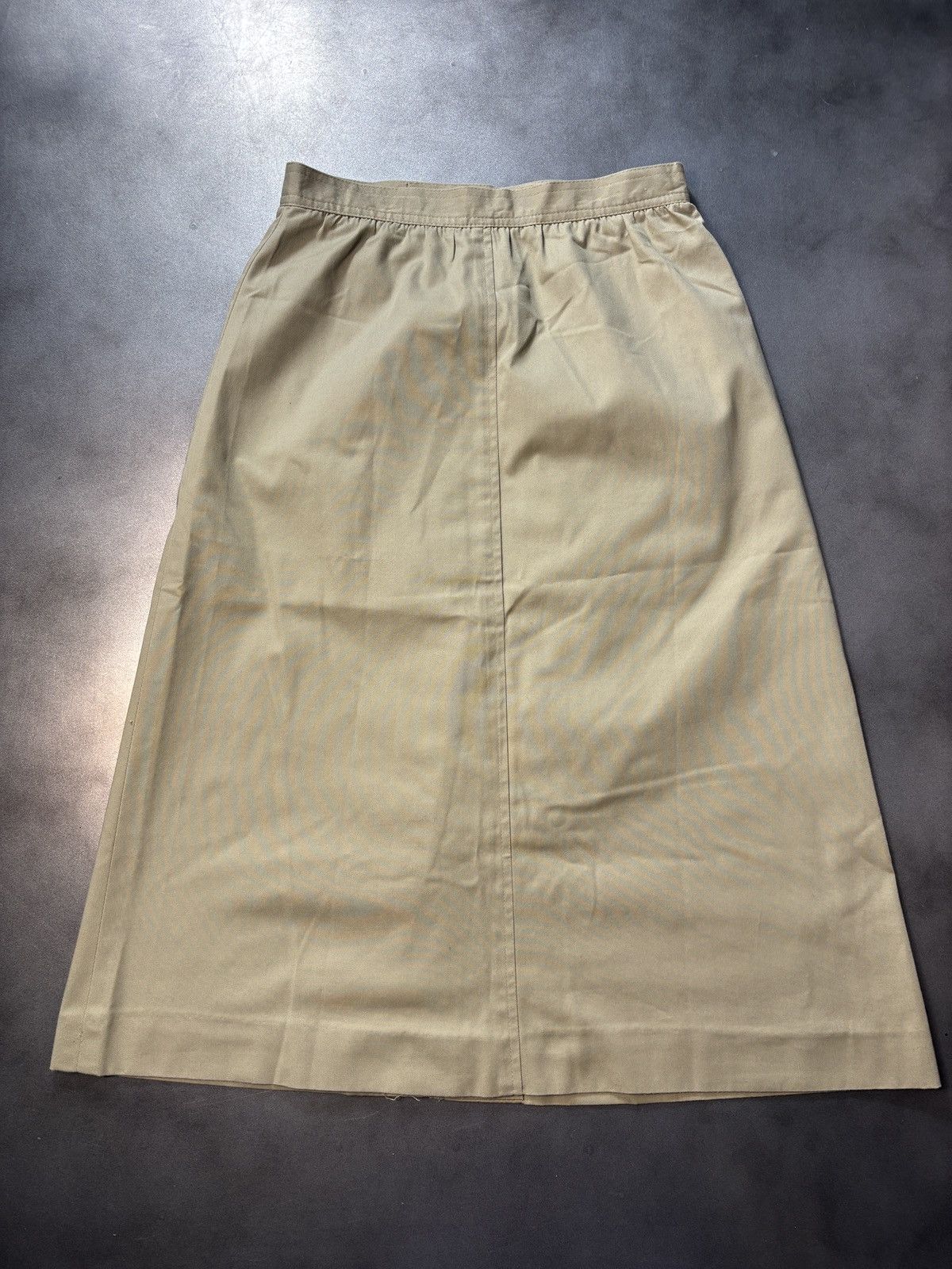 JCPenney × Sears × Vintage 1990s Maxi Skirt Vintage Tabi Skirt Front Button Loden Trad Size 32" / US 10 / IT 46 - 9 Thumbnail