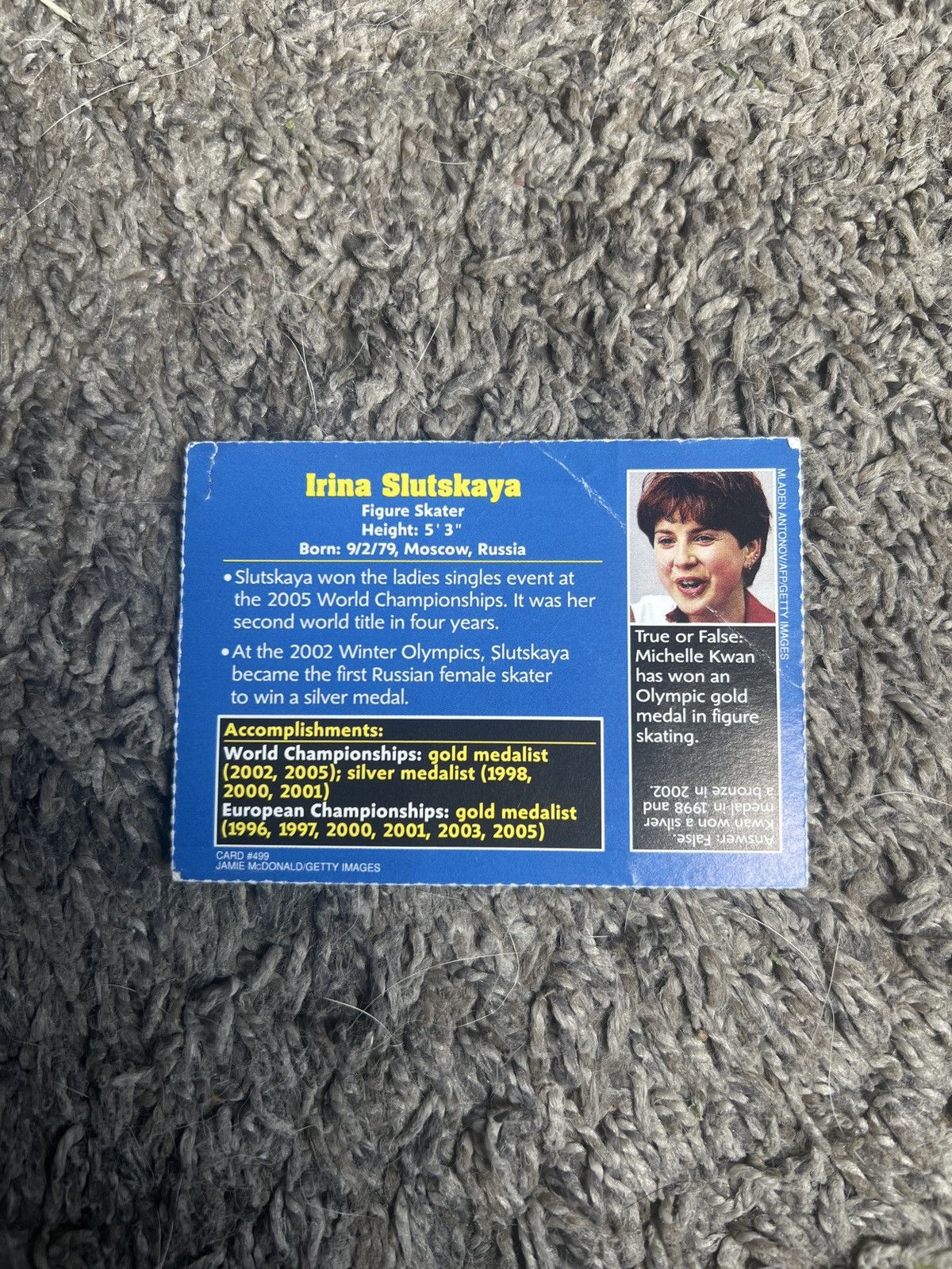 USA Olympics 2005 Sports Illustrated For Kids #499 Irina Slutskaya Card Size ONE SIZE - 2 Thumbnail