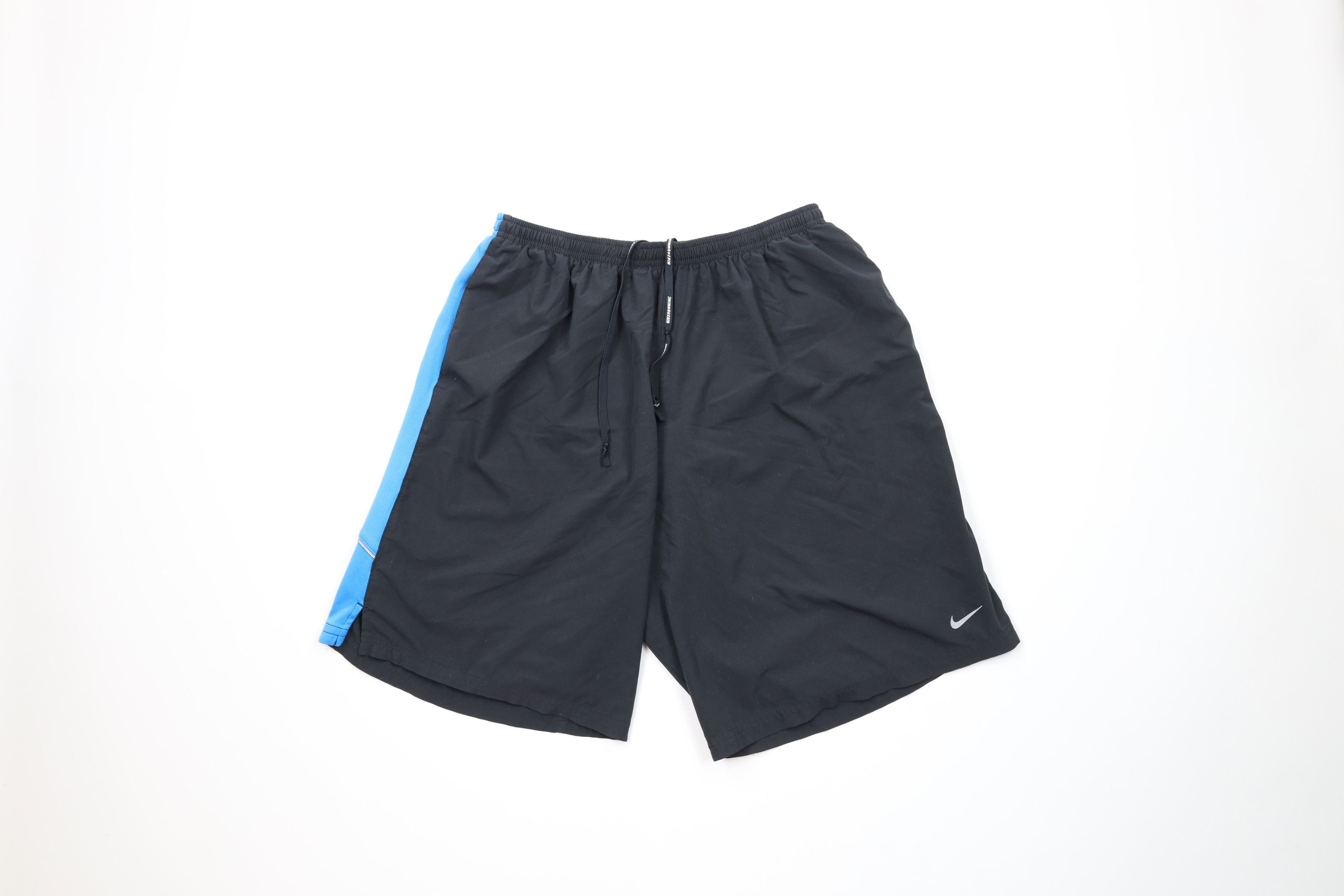 Nike × Vintage Vintage Y2K Nike Scott Swoosh Reflective Lined Shorts Black Size US 36 / EU 52 - 1 Thumbnail