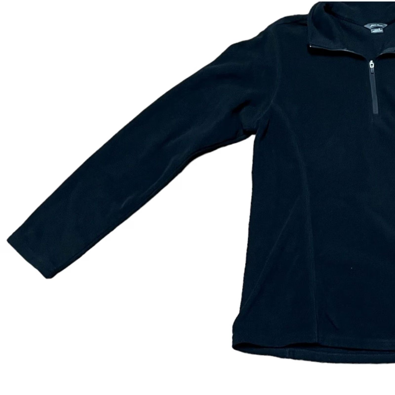 Eddie Bauer Eddie Bauer Black Full Zip Fleece Jacket Women’s Sz Small Long Sleeve Regular Fit Mid-Length Outdoor Classic Sweater Coat Size S / US 4 / IT 40 - 2 Thumbnail