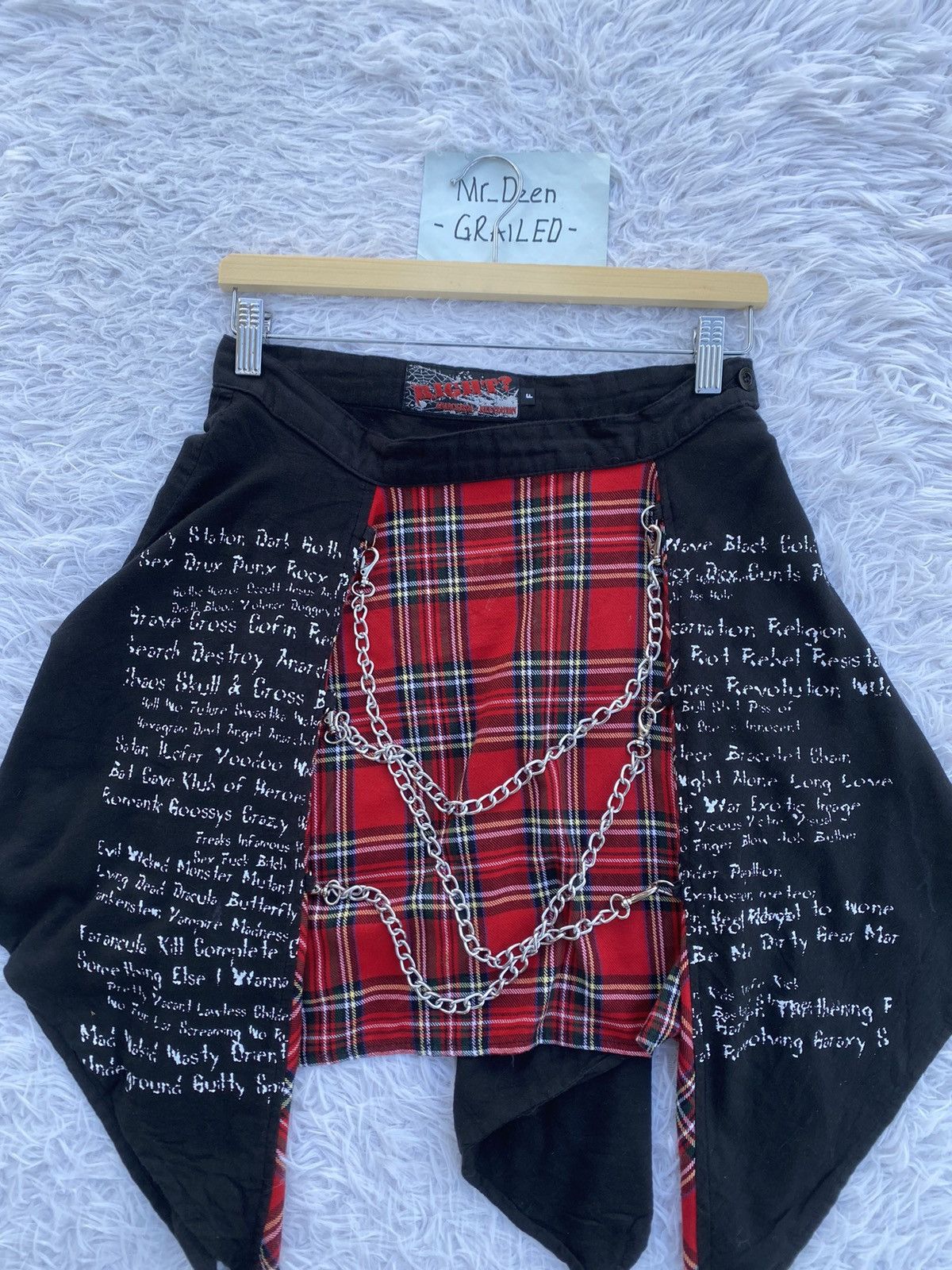Japanese Brand Rare Vintage Anarchyism Keystation Japanese Brand Skirt Size 29" - 7 Thumbnail