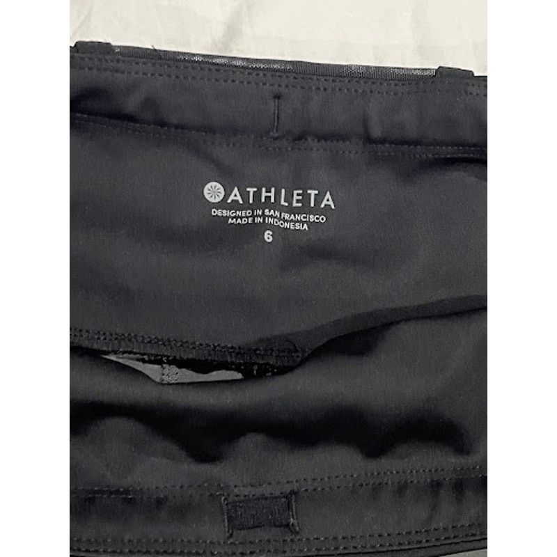 Athleta Athleta Ascender Shorts Gray Black White Side Stripe Size 6 Size 28" / US 6 / IT 42 - 3 Thumbnail