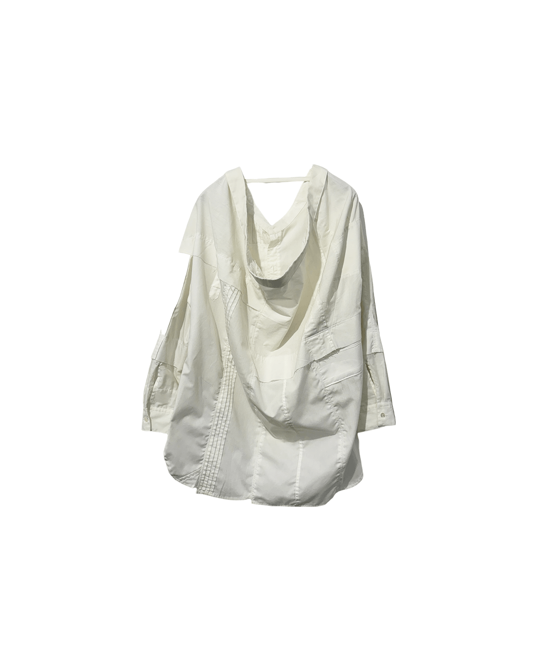 Maison MIHARA YASUHIRO Mihara Yasuhiro "Modified" Patchwork Open Collar Shirt Size ONE SIZE - 5 Thumbnail