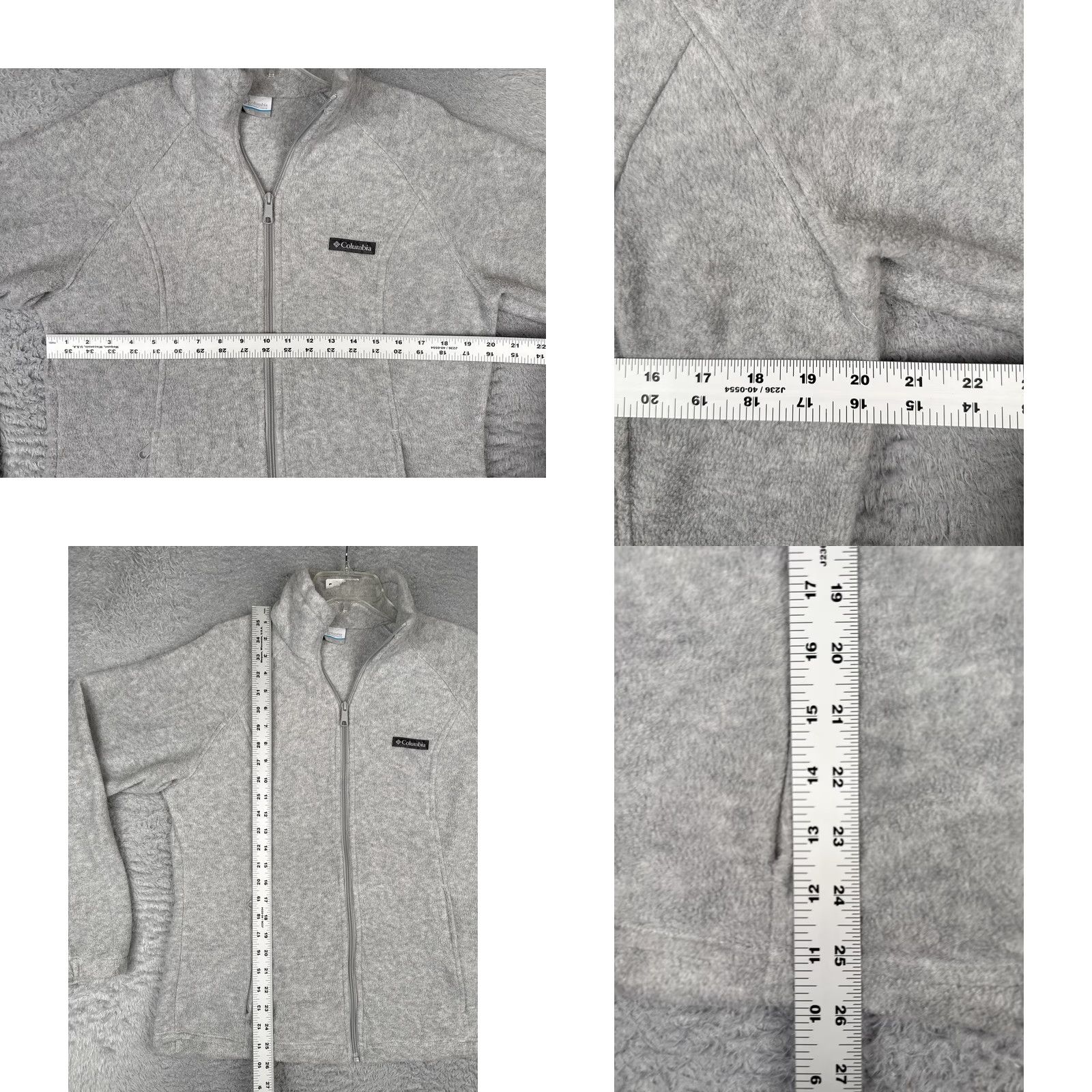 Vintage Columbia Jacket Womens Large Gray Fleece Full Zip Collared Pockets Outdoor Warm Size L / US 10 / IT 46 - 8 Thumbnail