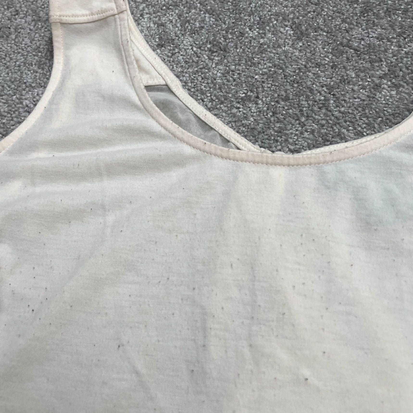 Vintage Kardashian Collection Tank Top Womens XL Ivory Chiffon Sleeveless Sheer Casual Sleeveless Tank Top Womens XL Ivory Chiffon Size XL / US 12-14 / IT 48-50 - 6 Thumbnail