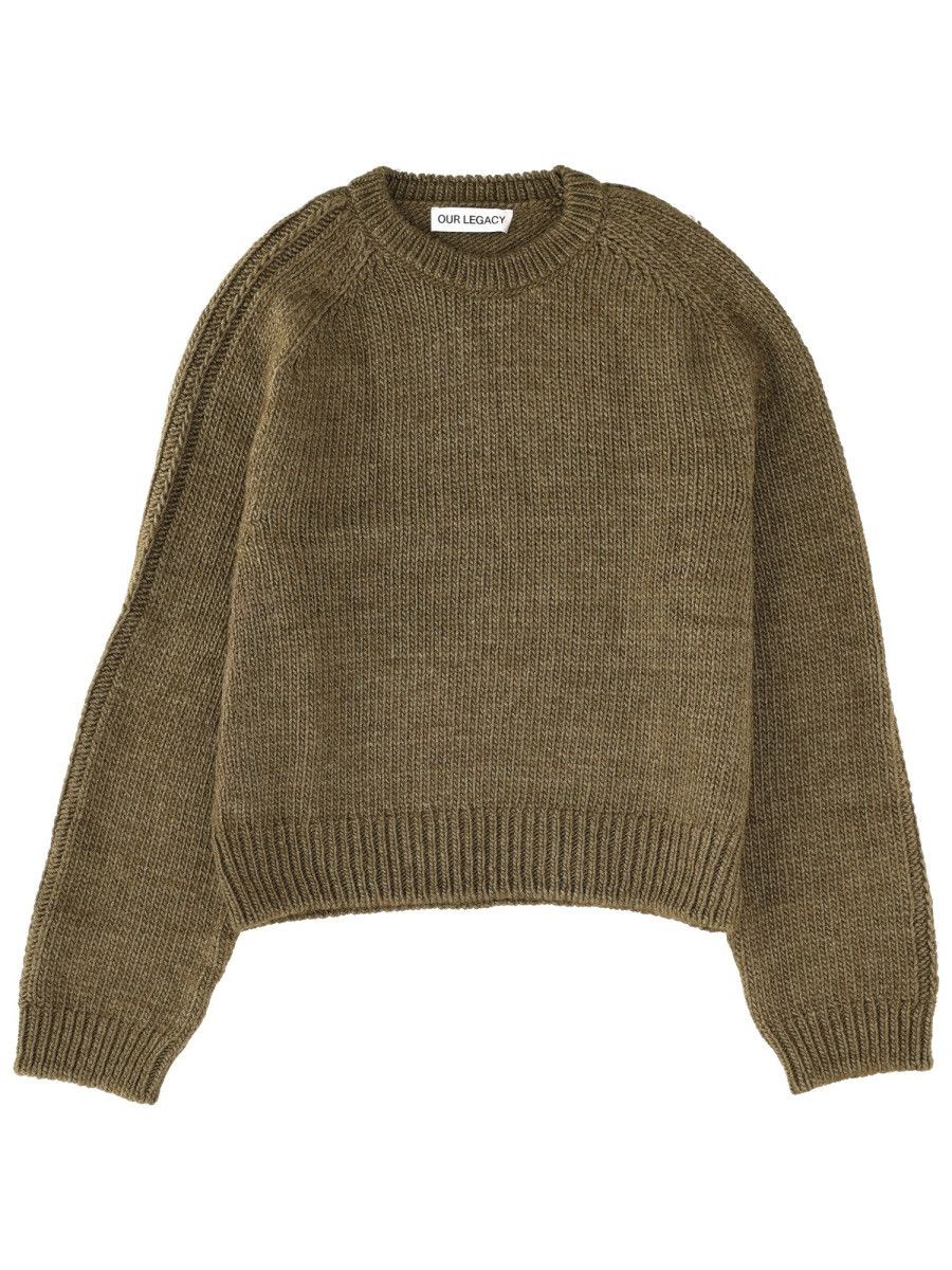 Our Legacy OUR LEGACY "TRUE ROUNDNECK" SWEATER - GREEN (IT 48) Size US M / EU 48-50 / 2 - 1 Thumbnail