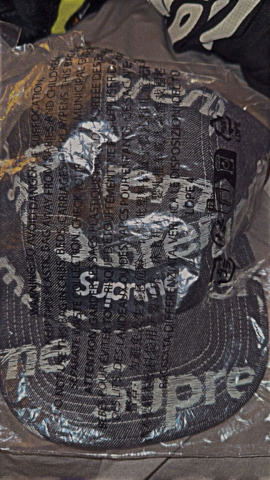 Supreme Supreme Jacquard Logos Denim Camp Cap Size ONE SIZE - 2 Thumbnail