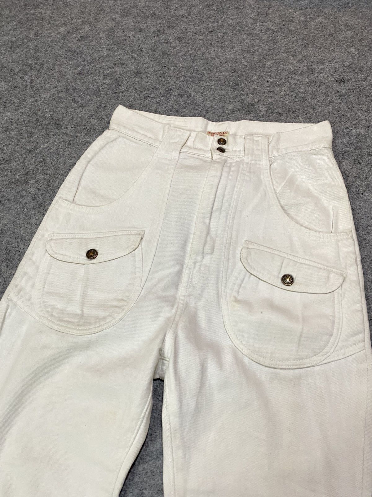 Kapital Kapital Japan White Buckleback Denim Size US 27 - 4 Thumbnail