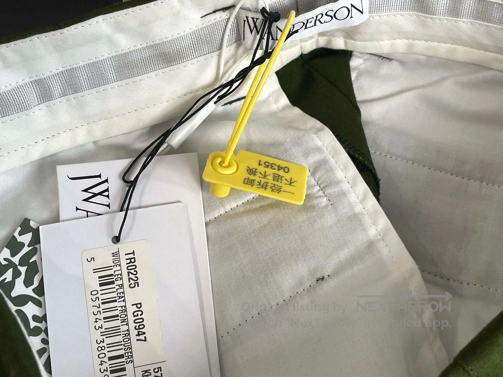 JW Anderson JW Anderson Military Green Pleated Wide Leg Casual Pants Size US 32 / EU 48 - 5 Thumbnail