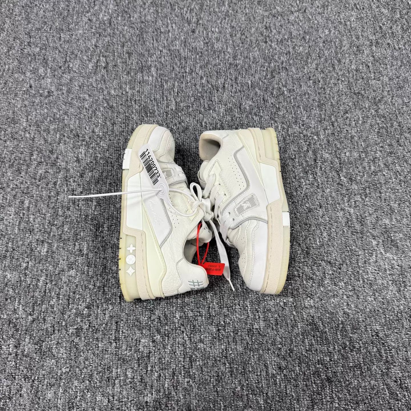 Louis Vuitton LV Trainer White Cement 36 95 New Size US 5.5 / IT 35.5 - 4 Thumbnail