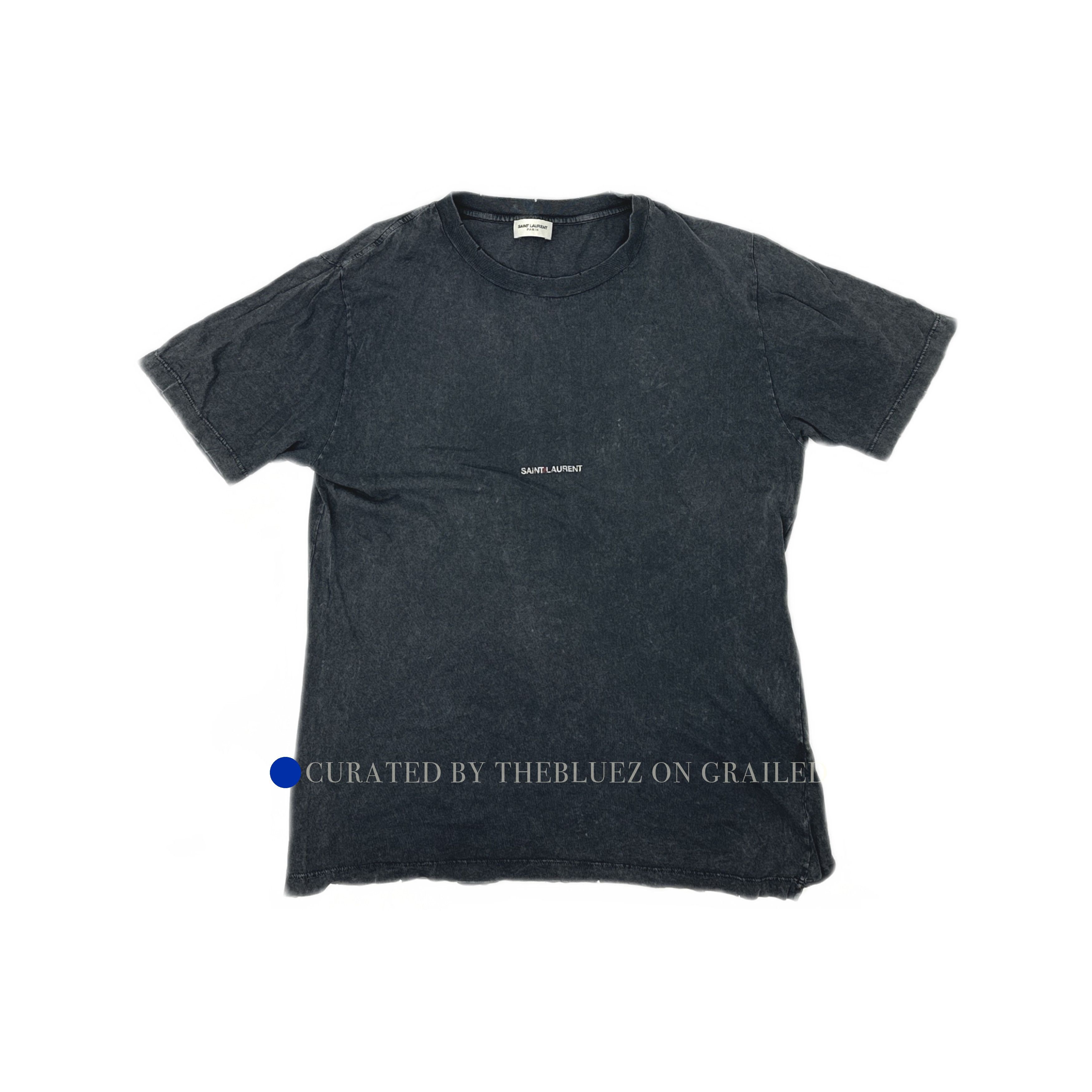Saint Laurent Paris Black Logo T-Shirt in Size S Size US S / EU 44-46 / 1 - 1 Thumbnail