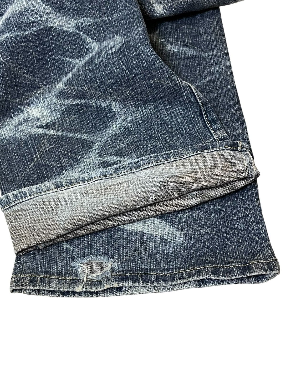 Tornado Mart SICK🔥JAPANESE BRAND HIP MAKE FLARED JEANS Size US 34 / EU 50 - 11 Thumbnail