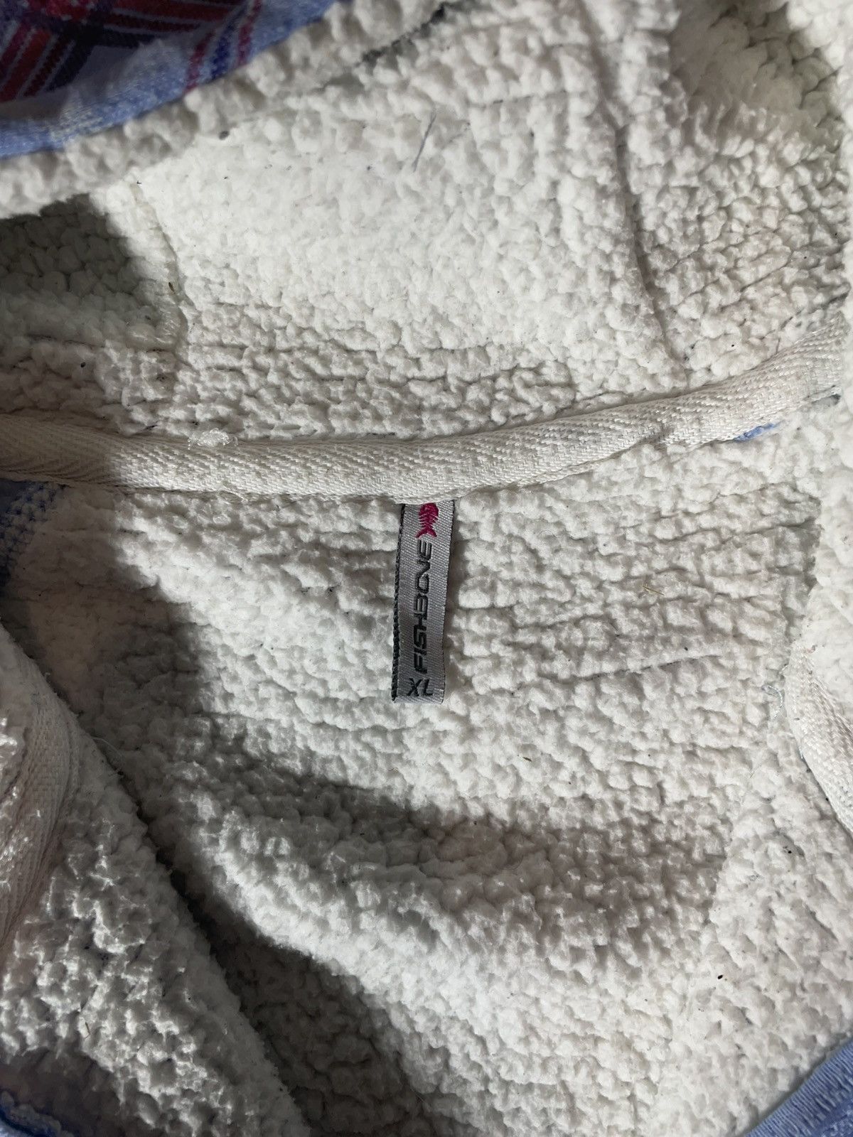 Other Vintage Fishbone Checkered Sherpa Zip Hoodie Fullprint Y2K Size XL / US 12-14 / IT 48-50 - 3 Thumbnail