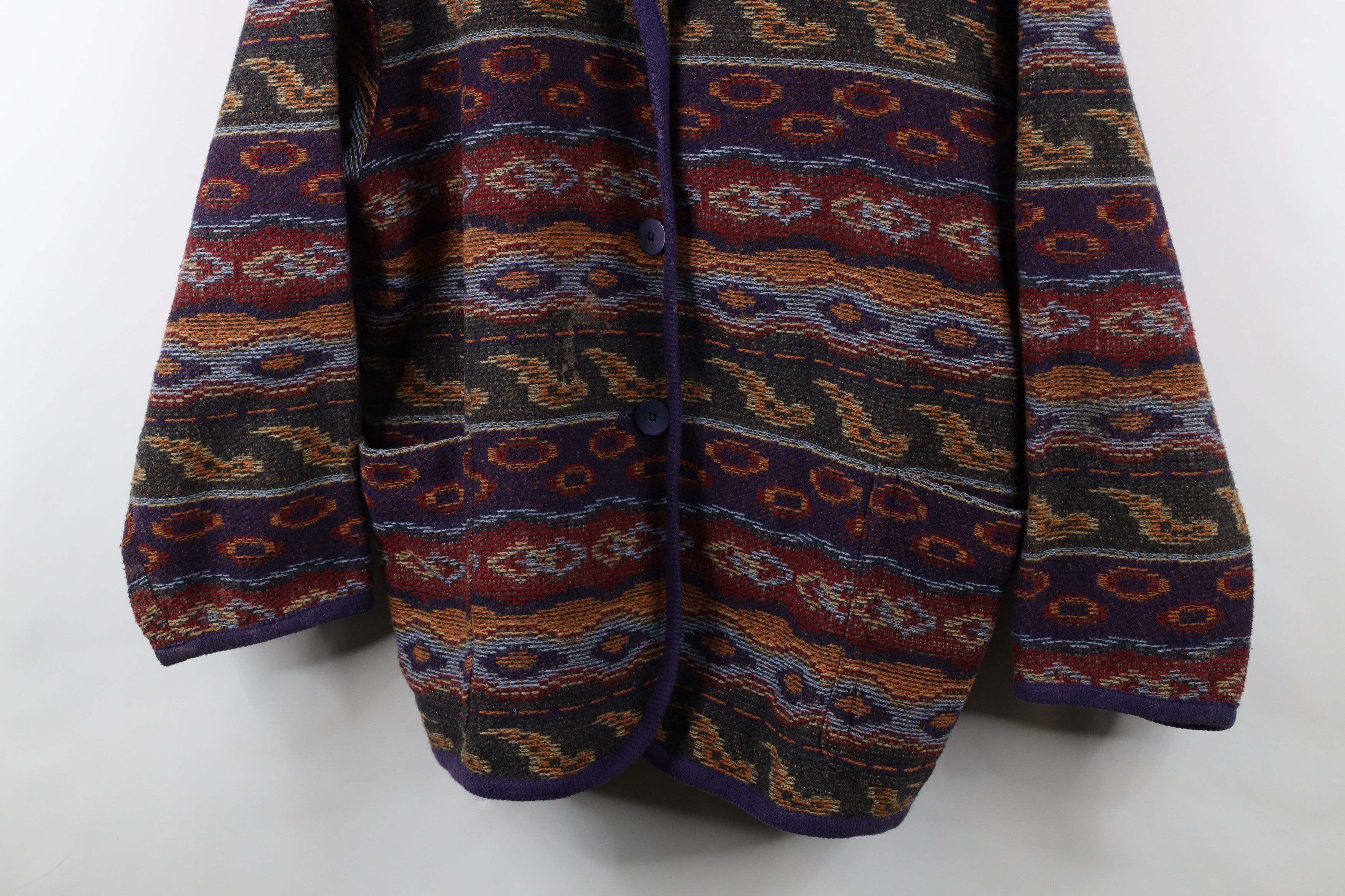 Vintage Vintage 90s Streetwear Rainbow Southwestern Blazer Jacket Size L / US 10 / IT 46 - 3 Thumbnail