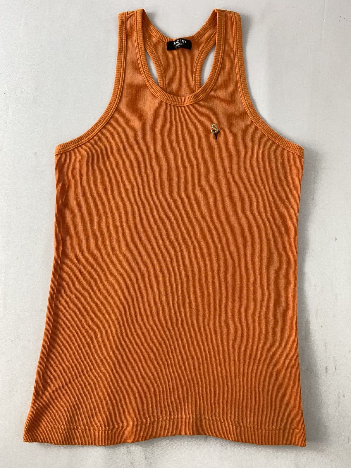 Yohji Yamamoto Yohji Yamamoto Saccsny Y’saccs Orange Tank Top Sleeveless Size US S / EU 44-46 / 1 - 3 Thumbnail