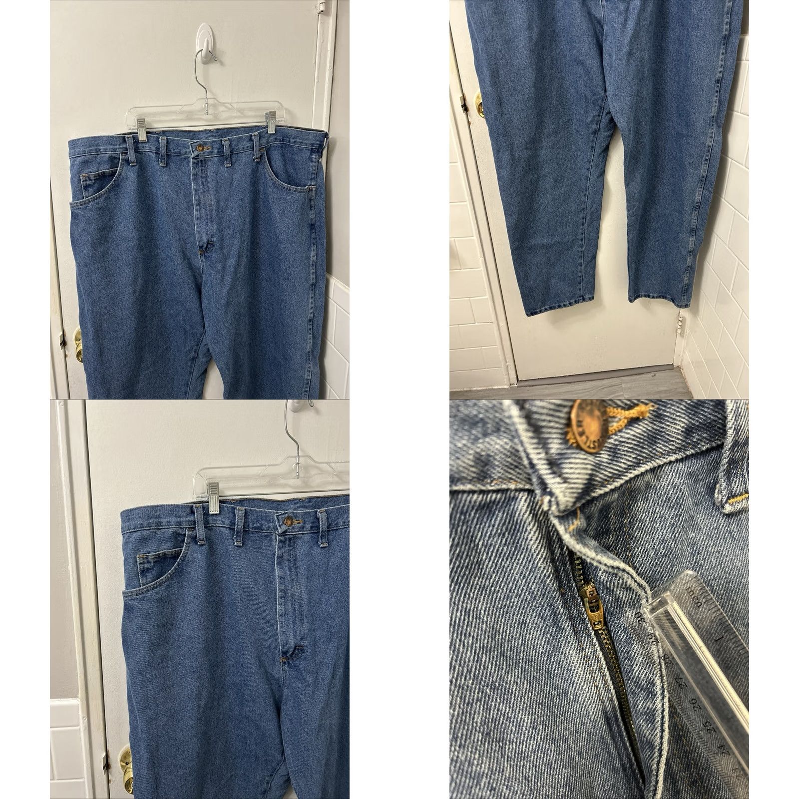Wrangler Wrangler Rustler Jeans Mens 44x30 Light Wash Relaxed Fit Heavyweight Denim NWT Size US 44 / EU 60 - 8 Thumbnail