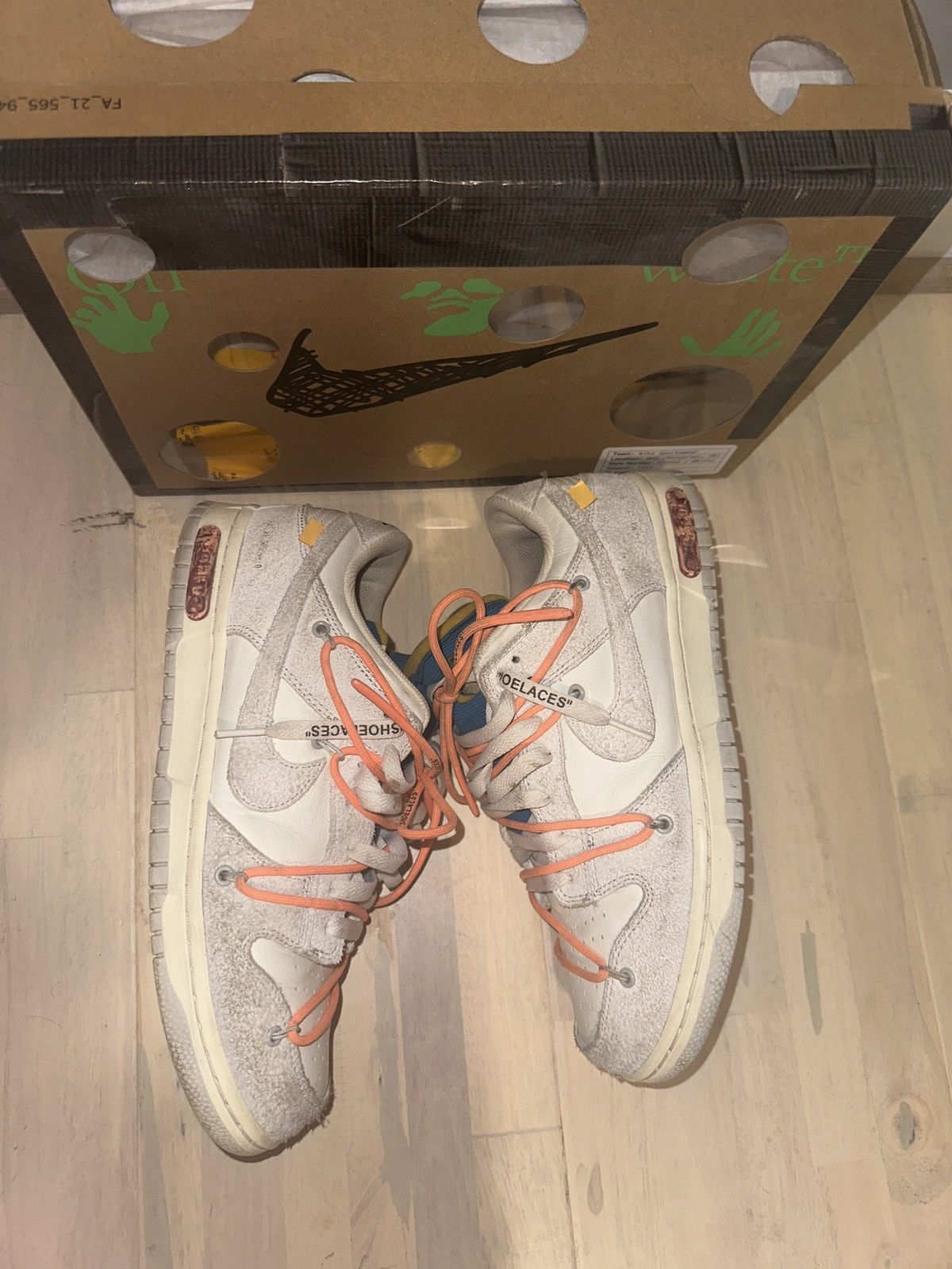 Nike Nike dunks and Offwhite lot 19 Size US 10 / EU 43 - 2 Thumbnail
