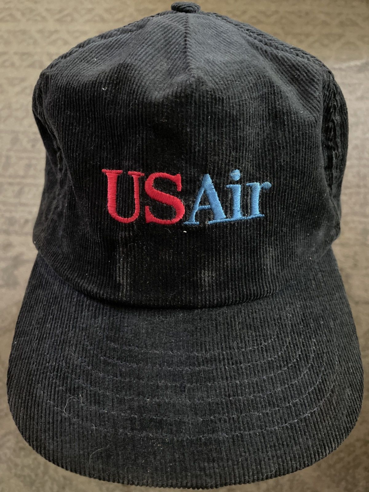 Vintage US Air airlines Trucker Vintage Snapback Hat Cap corduroy 🛫 Size ONE SIZE - 1 Thumbnail