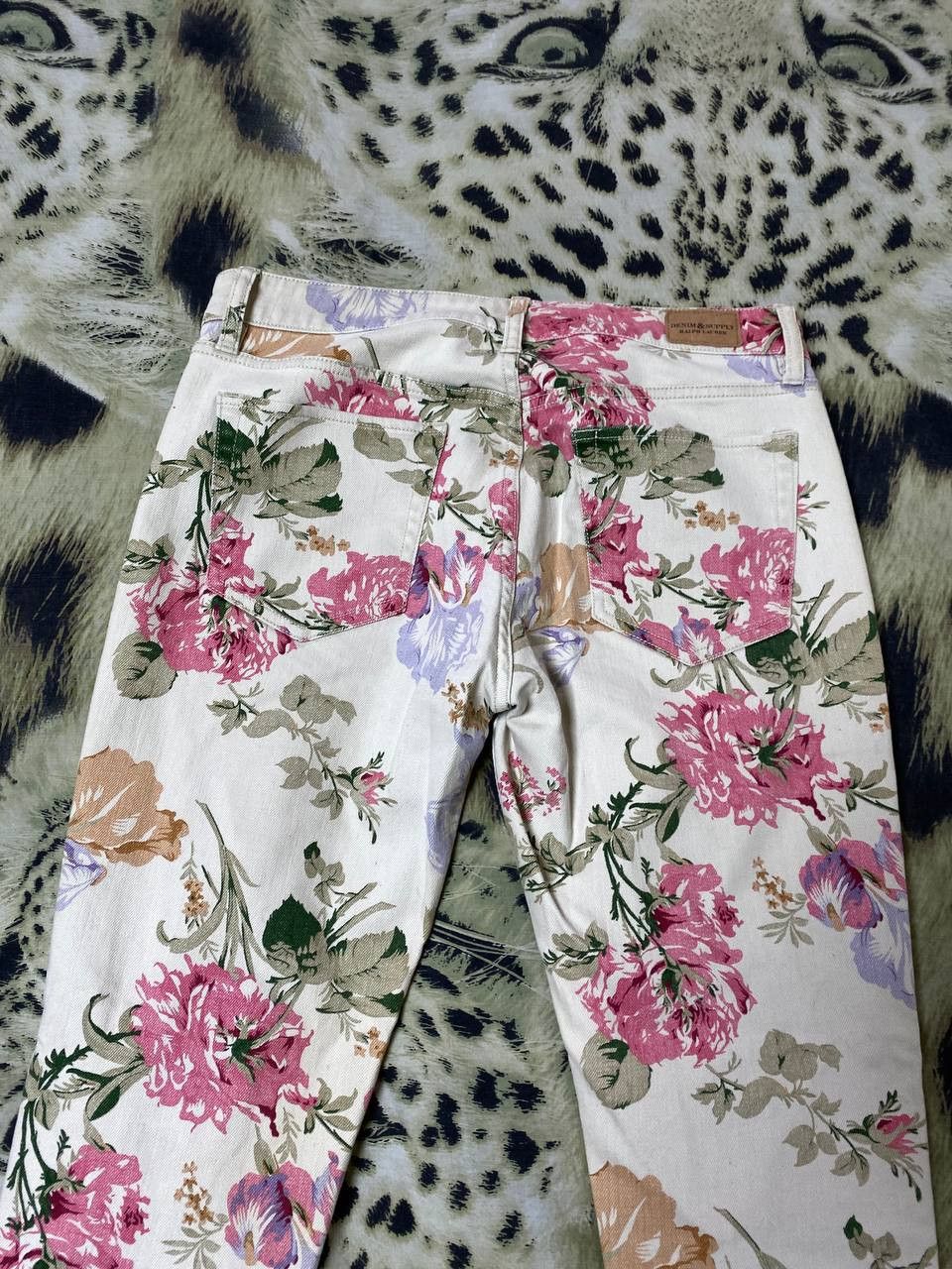 Denim & Supply Ralph Lauren Denim & Supply Ralph Lauren Flower Print Denim Jeans Size 29 Size 29" - 19 Thumbnail