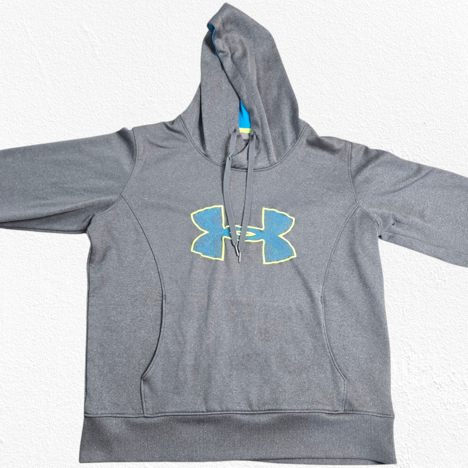 Under Armour Under Armour Storm Gray Pullover Logo Hoodie Size Large Size L / US 10 / IT 46 - 3 Thumbnail