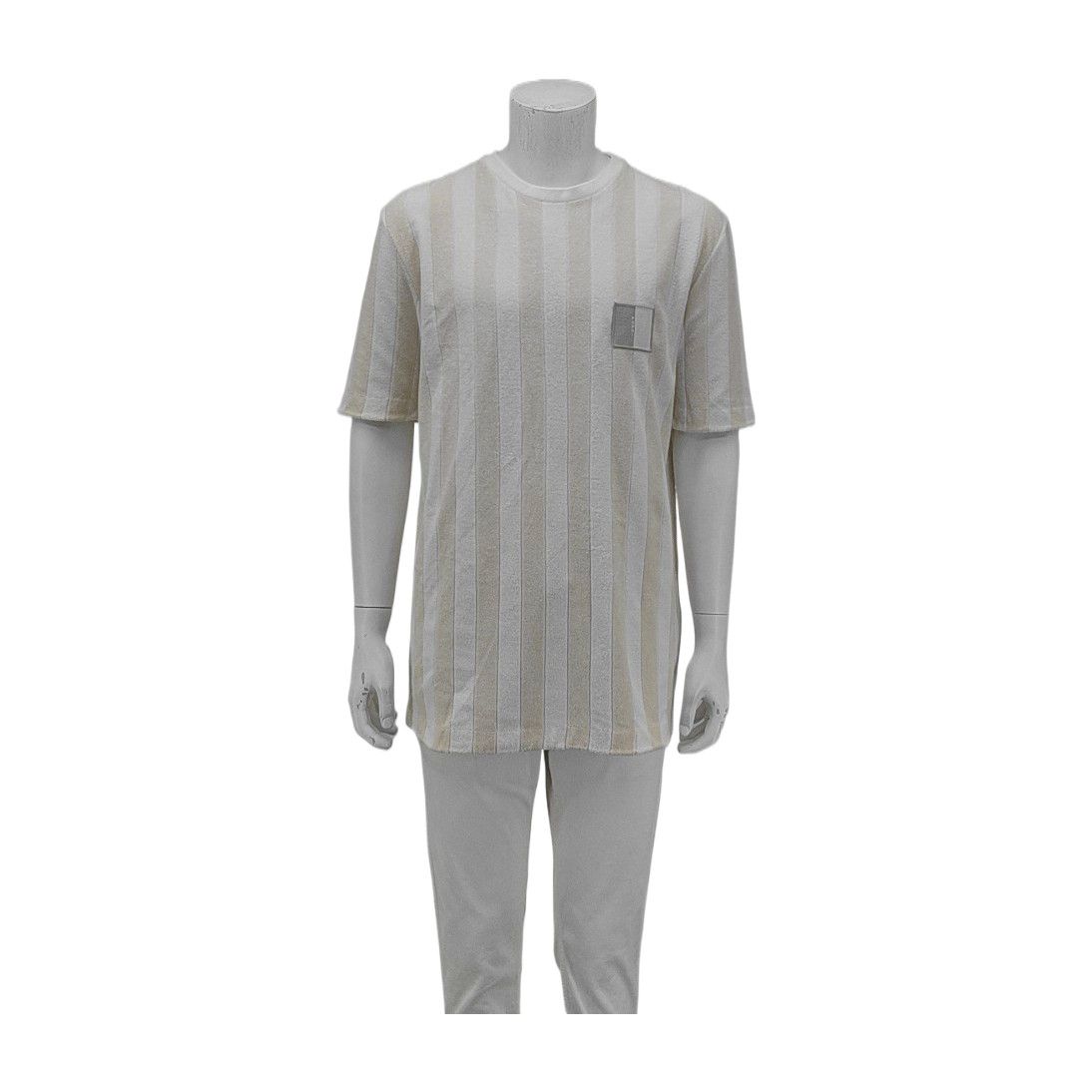 Fendi Fendi Striped Terry Knit T-Shirt Size M Size US M / EU 48-50 / 2 - 1 Thumbnail