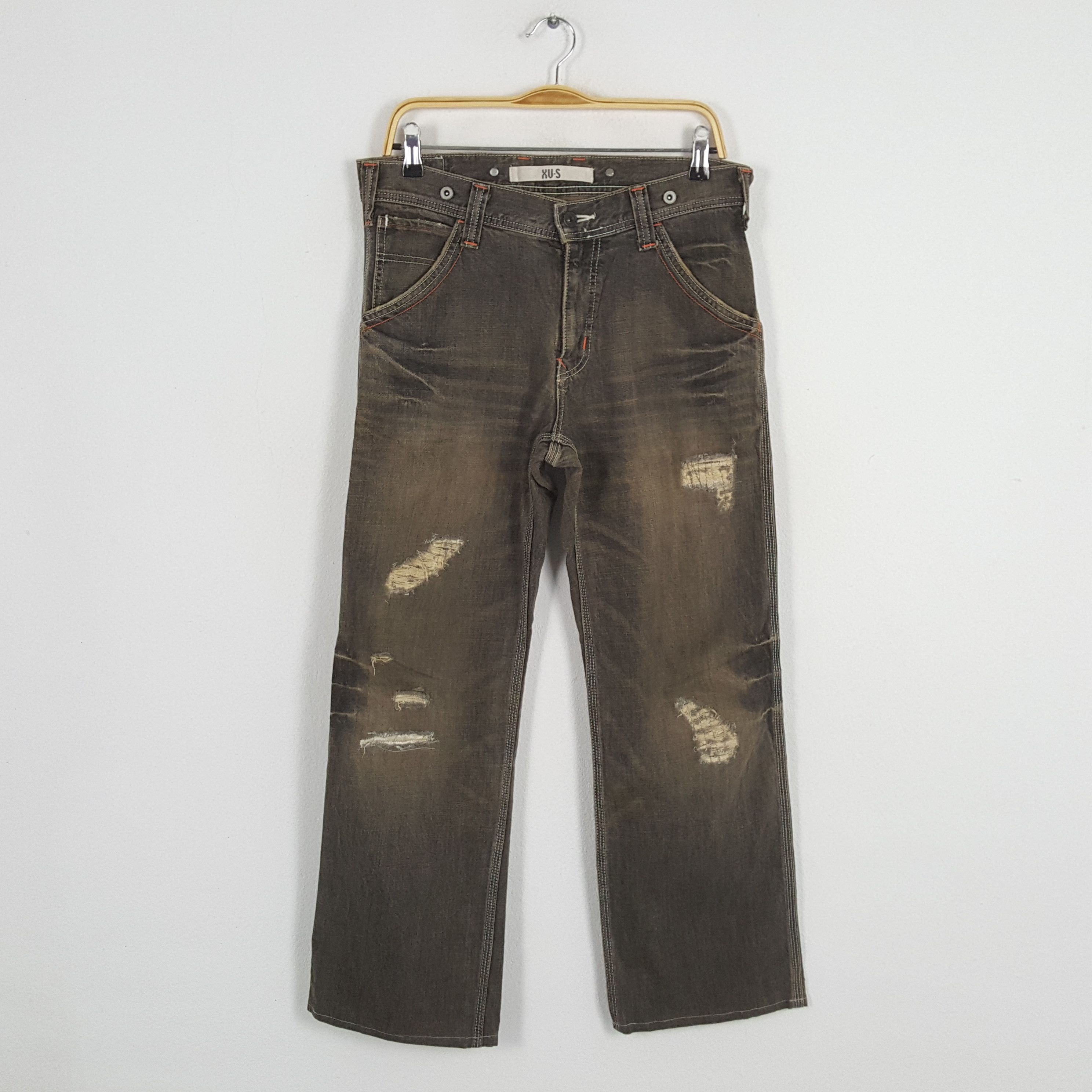 Edwin × Vintage Vintage EDWIN Japanese Style Distressed Denim Jeans Size US 34 / EU 50 - 1 Thumbnail