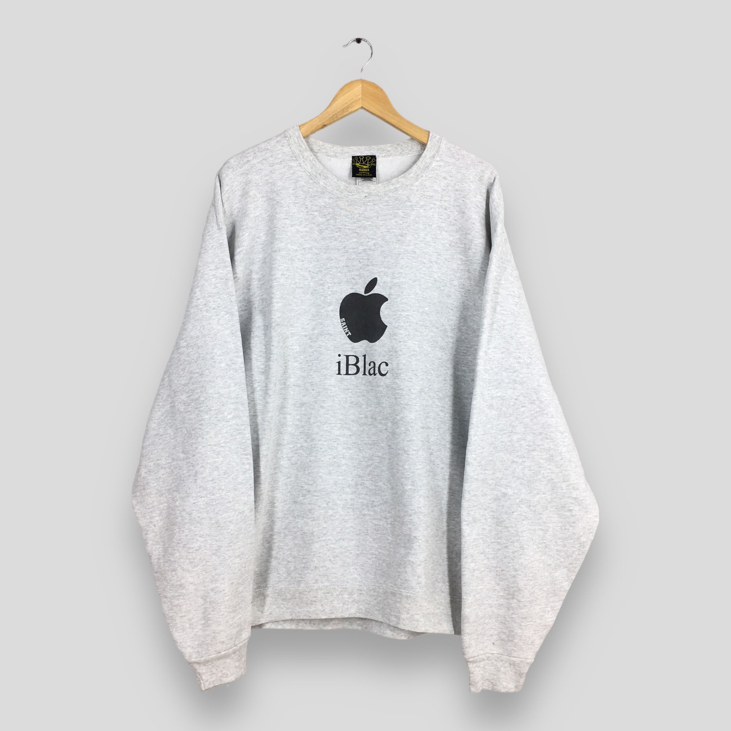 Apple Vintage iBlac Saint Sweatshirts XLarge Size US XL / EU 56 / 4 - 1 Thumbnail