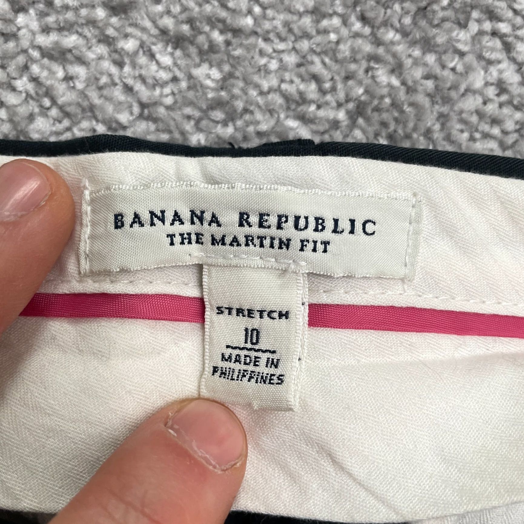 Banana Republic Banana Republic Martin-Fit Dress Pants Women 10 Black Straight 32x24.5 Casual City Preppy Mens Womens Size 32" / US 10 / IT 46 - 5 Thumbnail