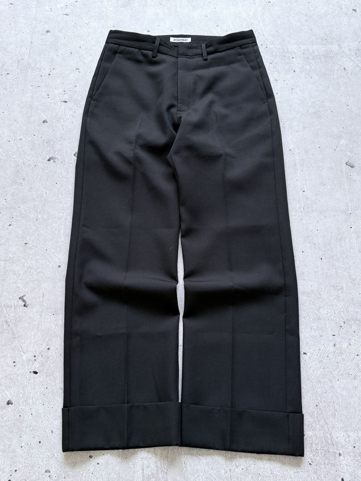 Attachment Black Baggy Pants Trousers