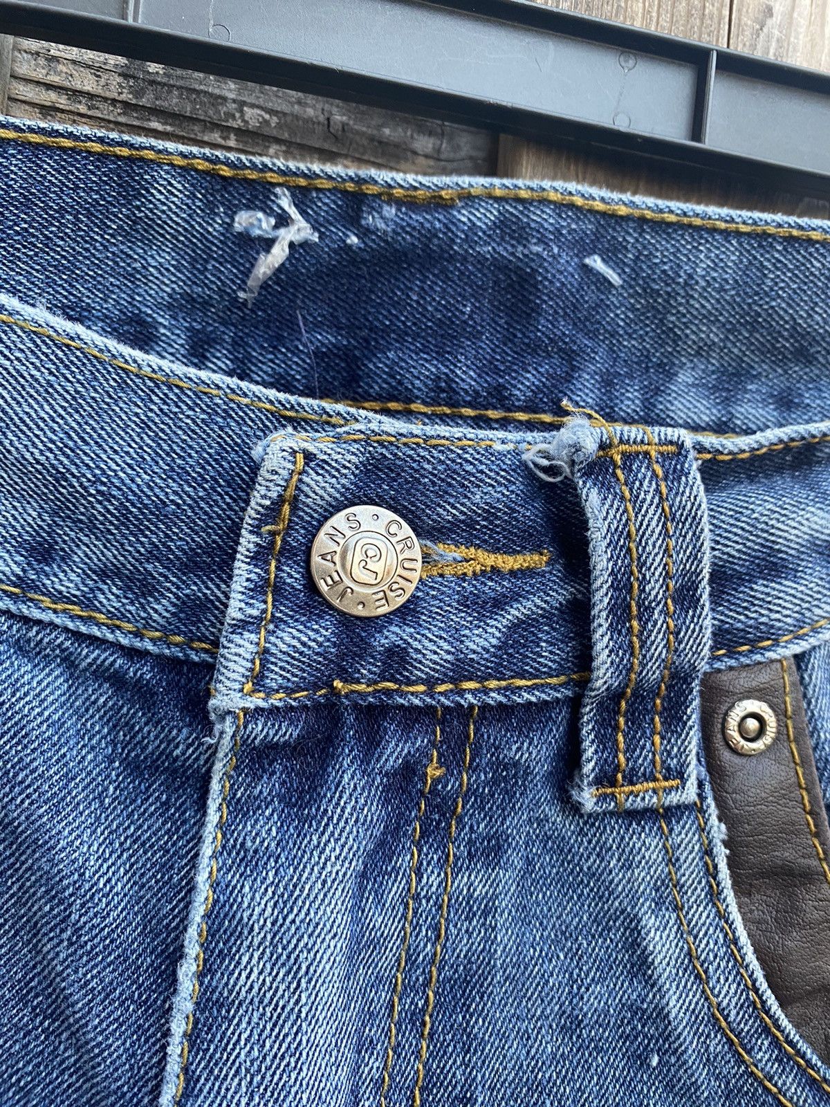 True Religion × Vintage Vintage Cruise & Jeans Embroided Baggy Blue Jeans Size US 34 / EU 50 - 5 Thumbnail