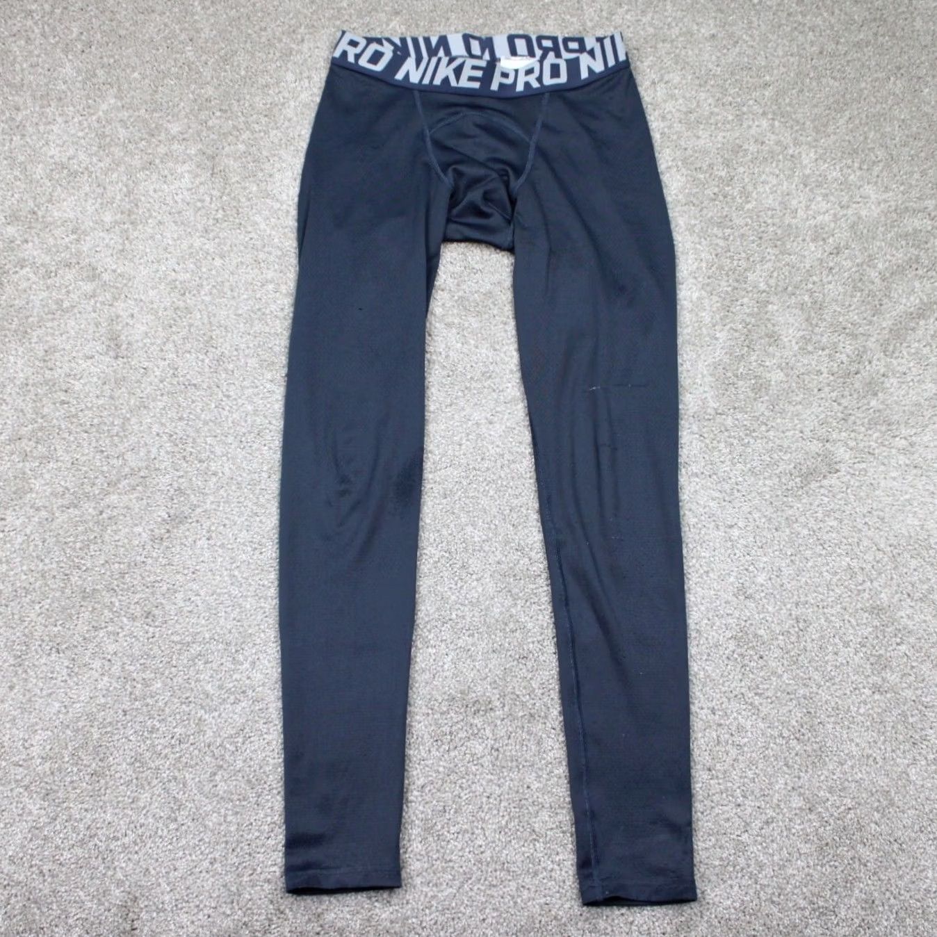 Nike Nike Pro Dri-Fit Max Pants Mens Small Blue Nike Pro Stretch Skin Tight Athletic Inseam 28" Shorts? Size US 29 - 2 Thumbnail