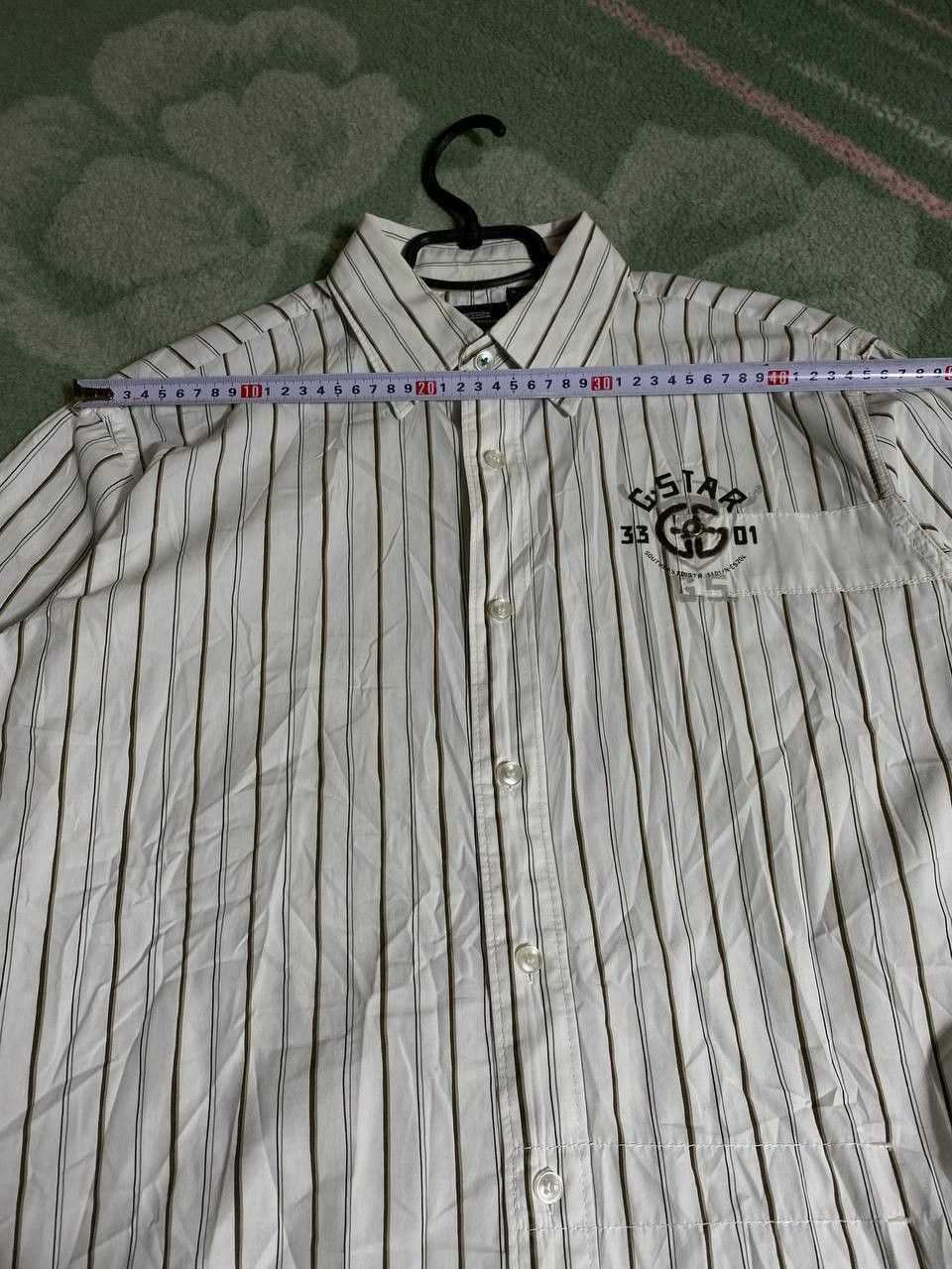 G-Star × Vintage G-STAR RAW VINTAGE Y2K BIG LOGO STRIPED BUTTON UP SHIRT Size US L / EU 52-54 / 3 - 7 Thumbnail