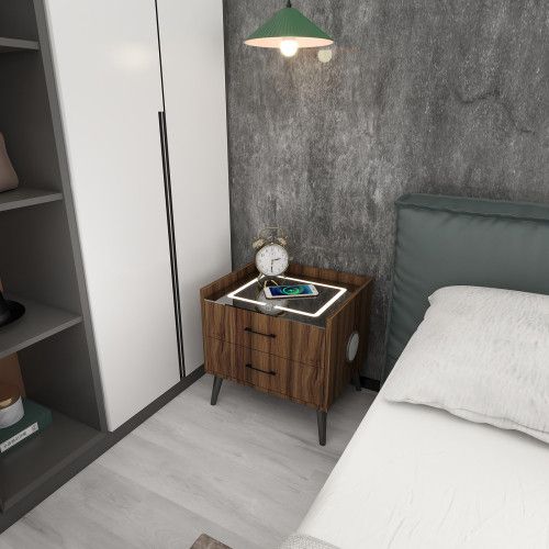 Designer × Homemade Smart Nightstand, End Table with Charging Station Wireless a Size US L / EU 52-54 / 3 - 4 Thumbnail