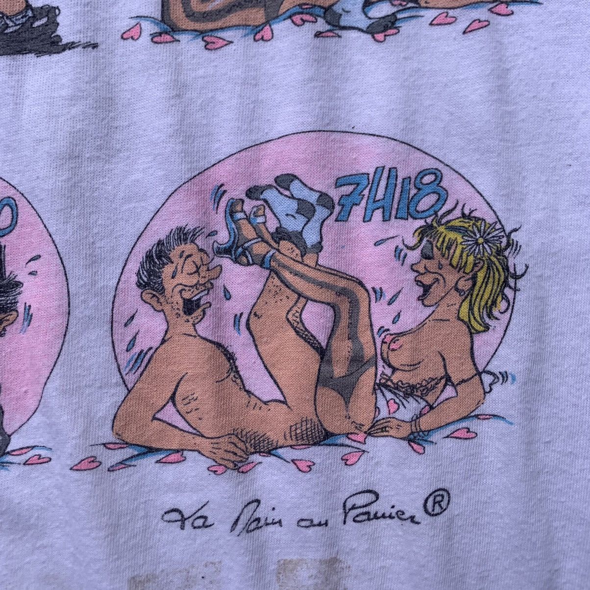 Vintage Vintage 90s Adult Humor Cartoon Graphic Porn Tee Size US XL / EU 56 / 4 - 11 Thumbnail