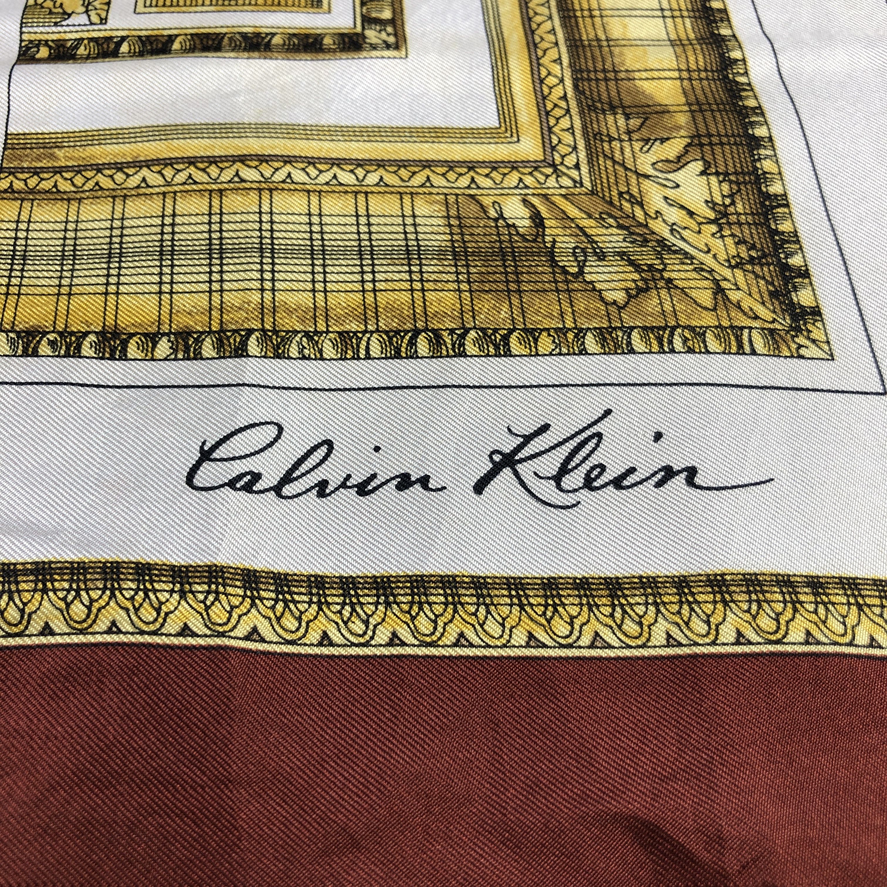 Calvin Klein Vintage Calvin Klein Silk Scarf M1177 Size ONE SIZE - 4 Thumbnail