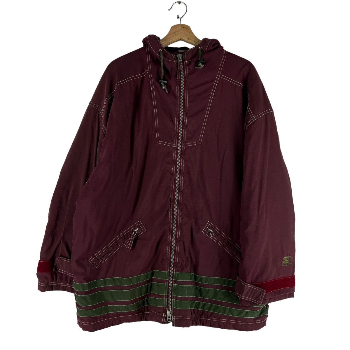 Starter 🔥VINTAGE ANORAK JACKET RUGG GED STARTER ZIPPER USA Size US M / EU 48-50 / 2 - 1 Thumbnail