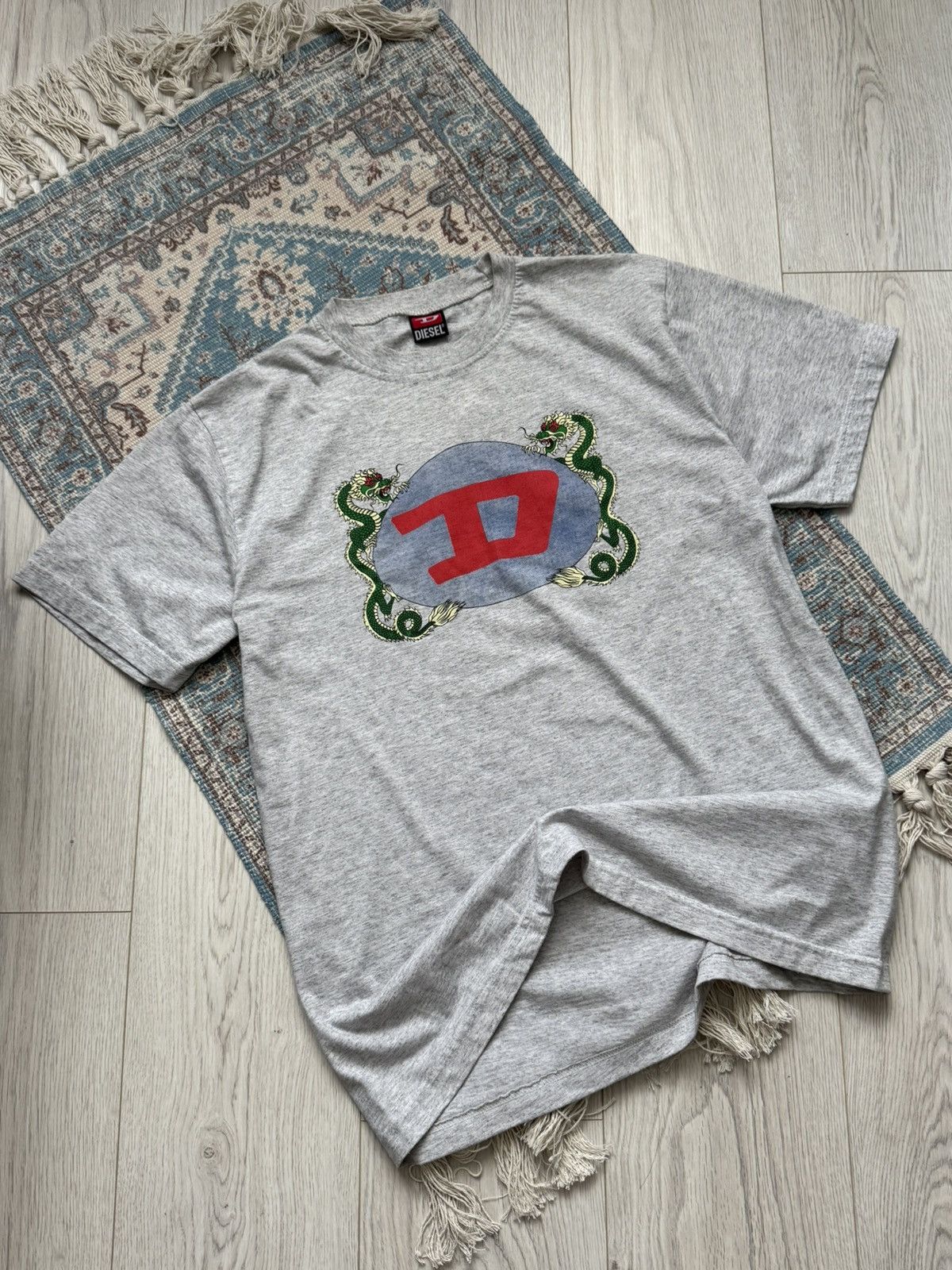 Diesel Vintage Diesel Dragon 🐉 Y2K T-Shirt Size US L / EU 52-54 / 3 - 2 Thumbnail