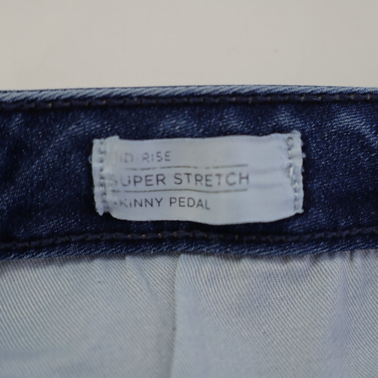 Designer Lane Bryant Super Stretch Blue Denim Jeans 24 46/21 Capri El Size 42" / US 20 - 7 Thumbnail