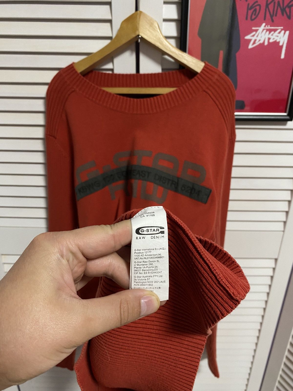 G-Star Vintage Jumper Sweater G-Star RaW Multi-logo Orange VTG Size US XL / EU 56 / 4 - 9 Thumbnail