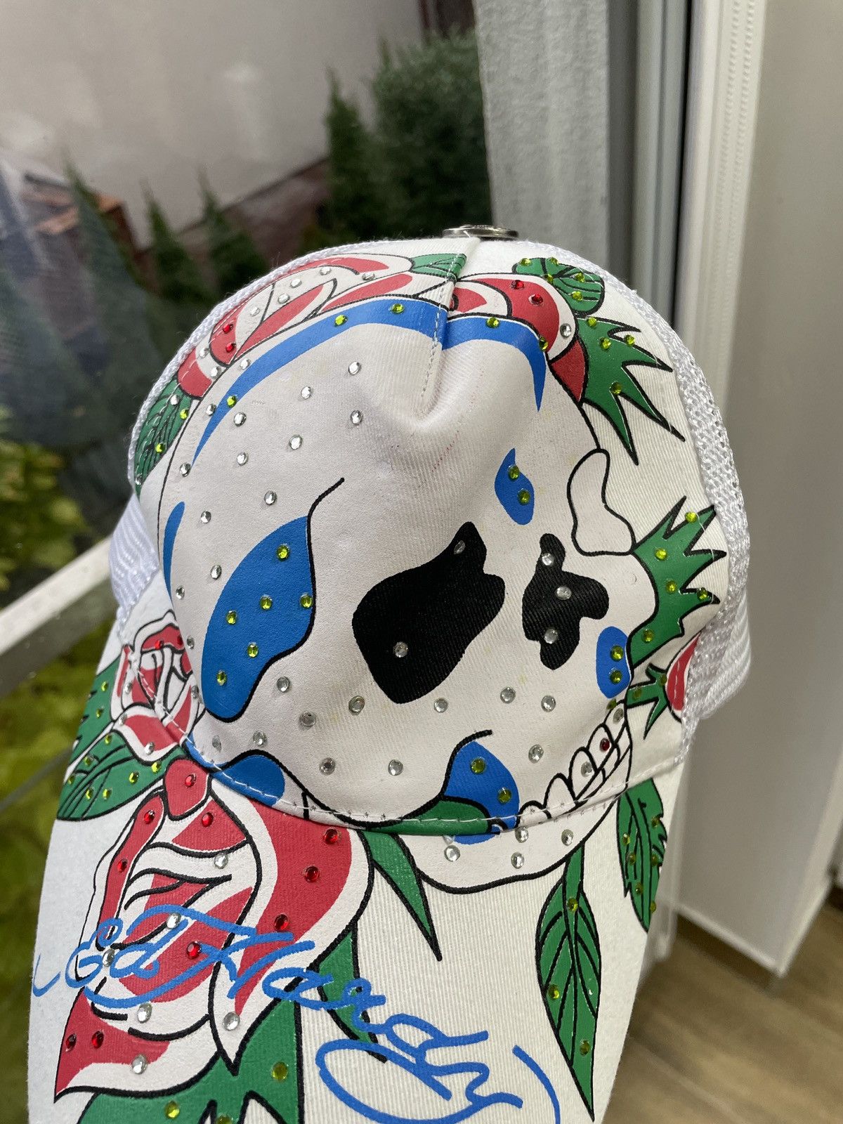 Ed Hardy Vintage Ed Hardy Cap Skulls Big Logo Japanese Avant Garde Size ONE SIZE - 2 Thumbnail