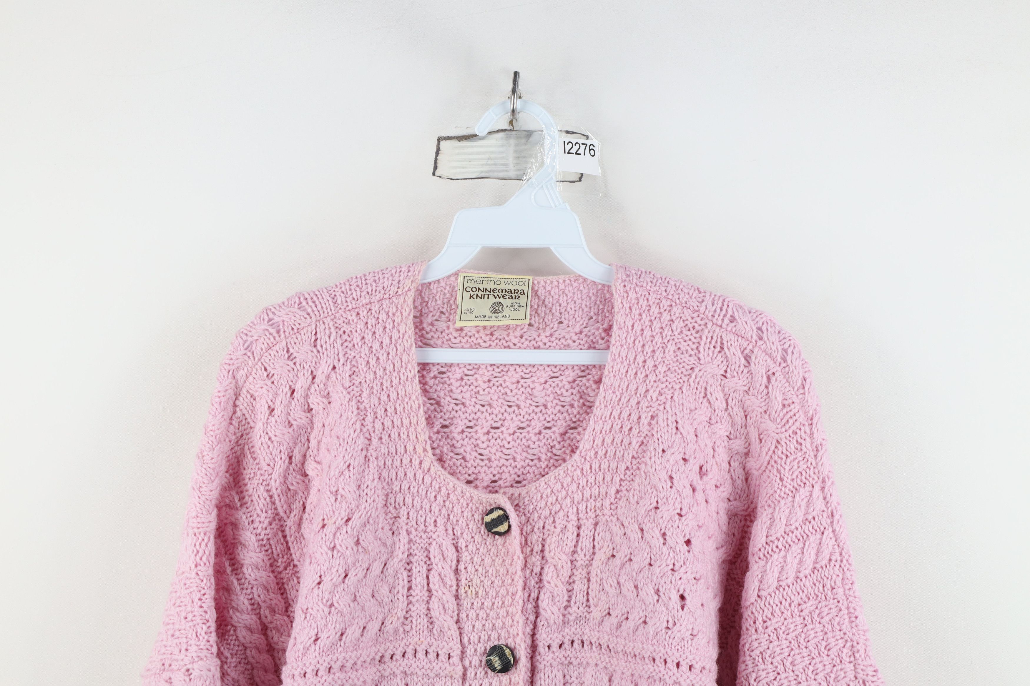 Vintage Vintage 90s Streetwear Fisherman Cable Knit Cardigan Sweater Size XL / US 12-14 / IT 48-50 - 2 Thumbnail