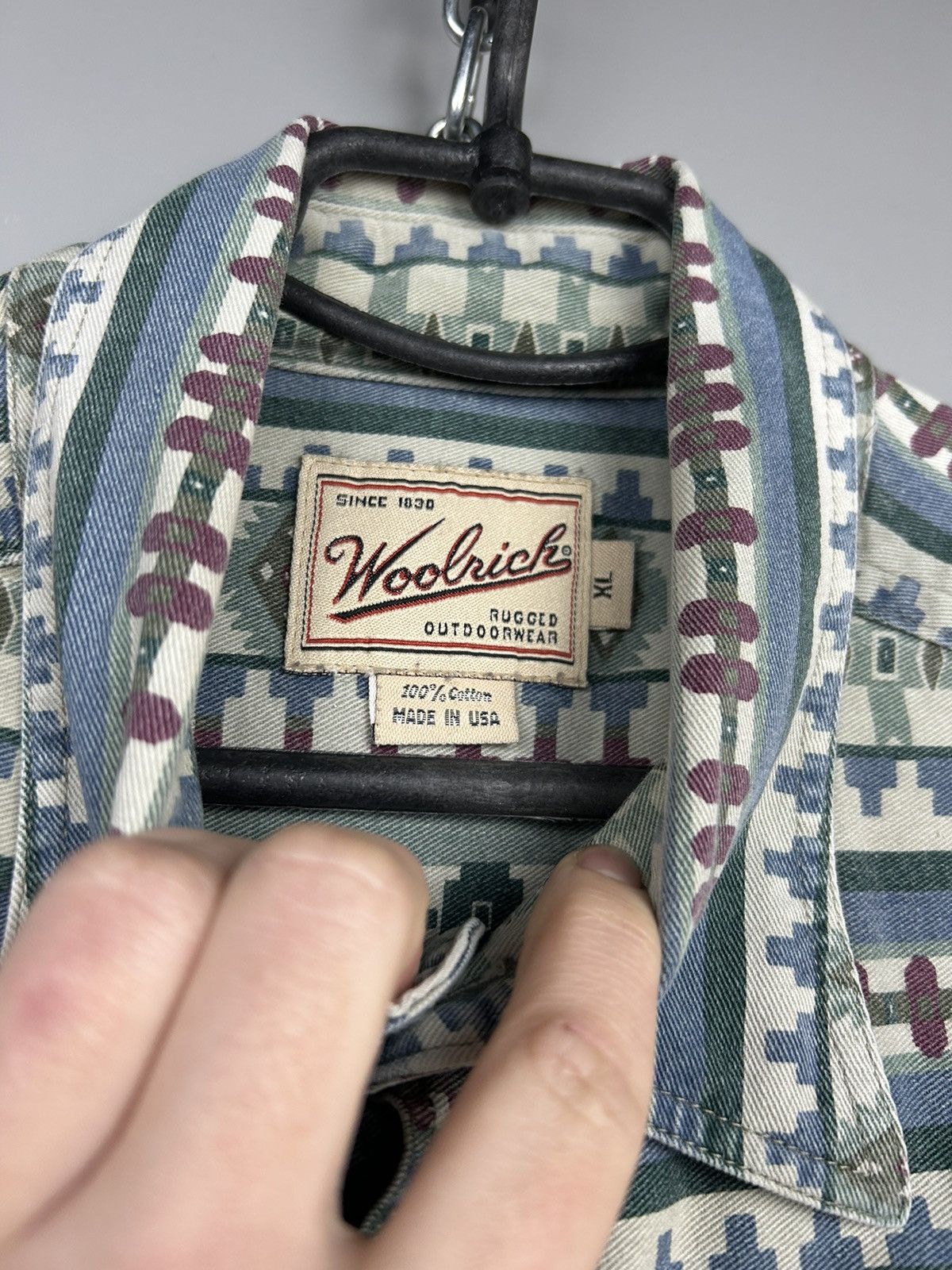 Vintage × Woolrich Woolen Mills Vintage Woolrich Made In Usa Button Ups Shirts Size US XL / EU 56 / 4 - 8 Thumbnail