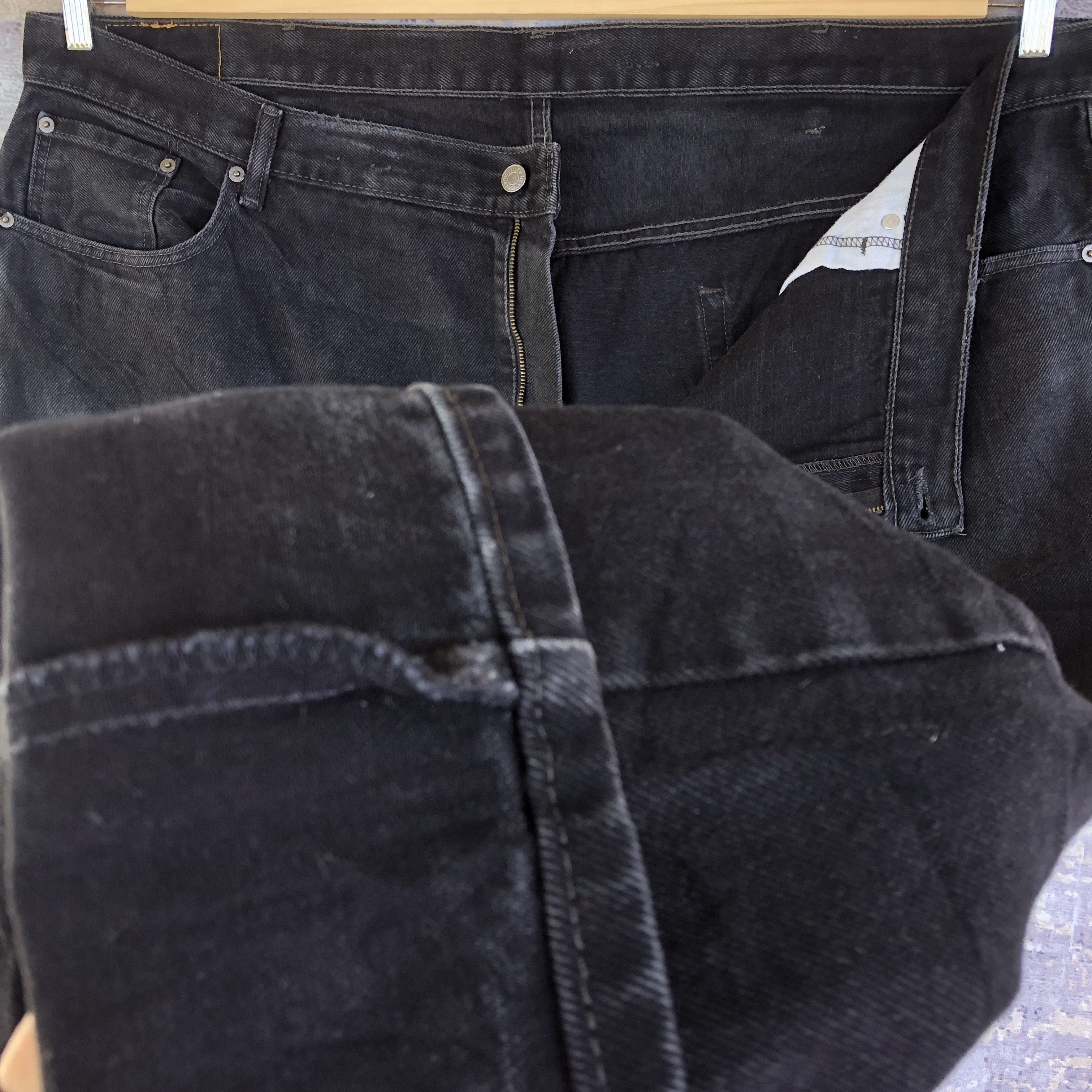 Levi's Vintage Levis 505 Distressed Faded Black Jeans Baggy Denim Size US 44 / EU 60 - 8 Thumbnail