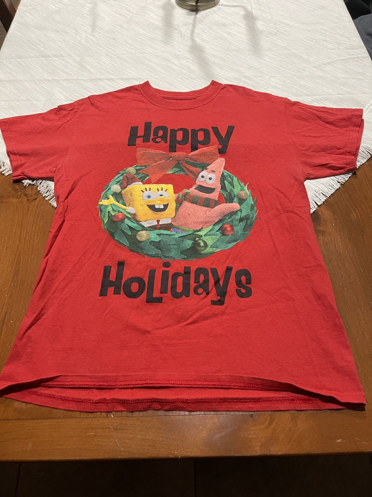Urban Outfitters SpongeBob SquarePants x Urban Outfitters Christmas M Tee Size US M / EU 48-50 / 2 - 2 Thumbnail
