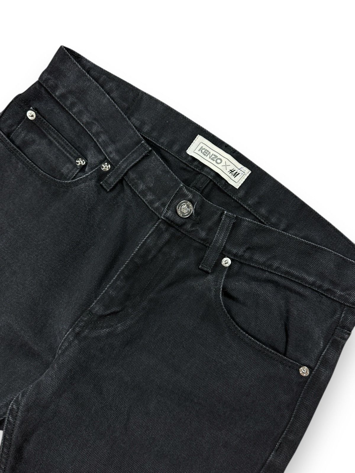 H&M × Kenzo Kenzo x H&M Jungle Black Skinny Jeans Size W29 Size US 29 - 4 Thumbnail